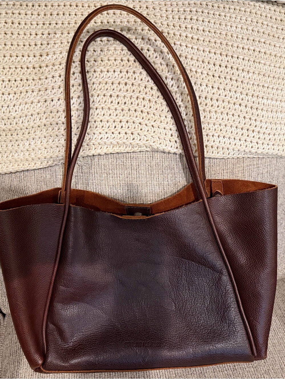 PLG Large Verona Tote Coldbrew Premium Leather Sold Out Portland Leather